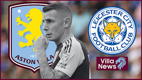 Lucas Digne struggled for Aston Villa against Leicester City (credit: Imago)