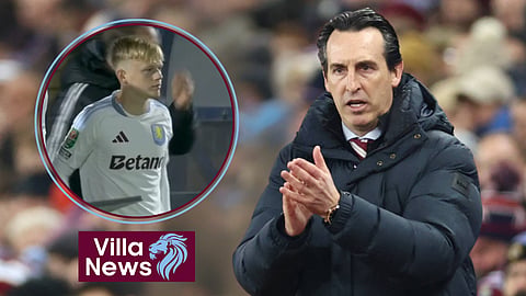 Aston Villa manager Unai Emery could hand Aidan Borland a first-team chance [credit: Sky Sports Football and Imago]