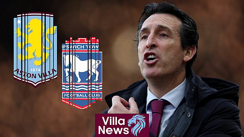 Uanai Emery ahs named his starting 11 for Aston Villa v Ipswich. (Credit: Imago)