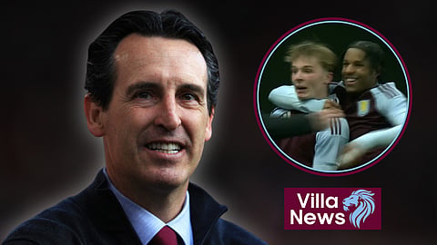 Aston Villa manager Unai Emery could be impressed after Charlie Pavey scored in the UEFA Youth League [credit: VillaTV]