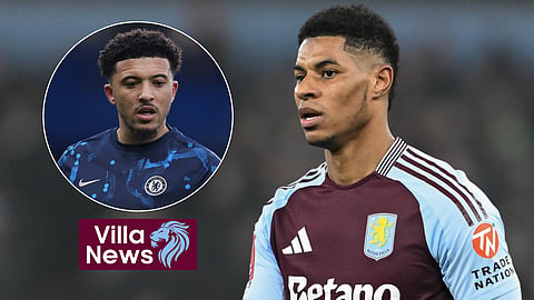 Jadon Sancho has send a message to Aston Villa loanee Marcus Rashford (credit: Imago)