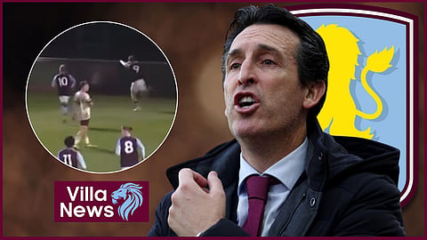 Unai Emery will have one eye on Mason Cotcher at Aston Villa [credit: VillaTV]