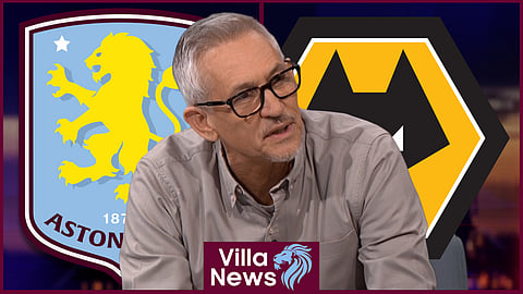 Gary Lineker has reacted to Aston Villa v Wolves [credit: Match of the Day]