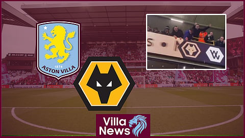 The incident happened as Wolves beat Aston Villa at Molineux