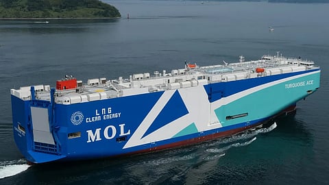Turquoise Ace Mitsui OSK Lines MOL Auto Carrier Express Imabari Shipbuilding