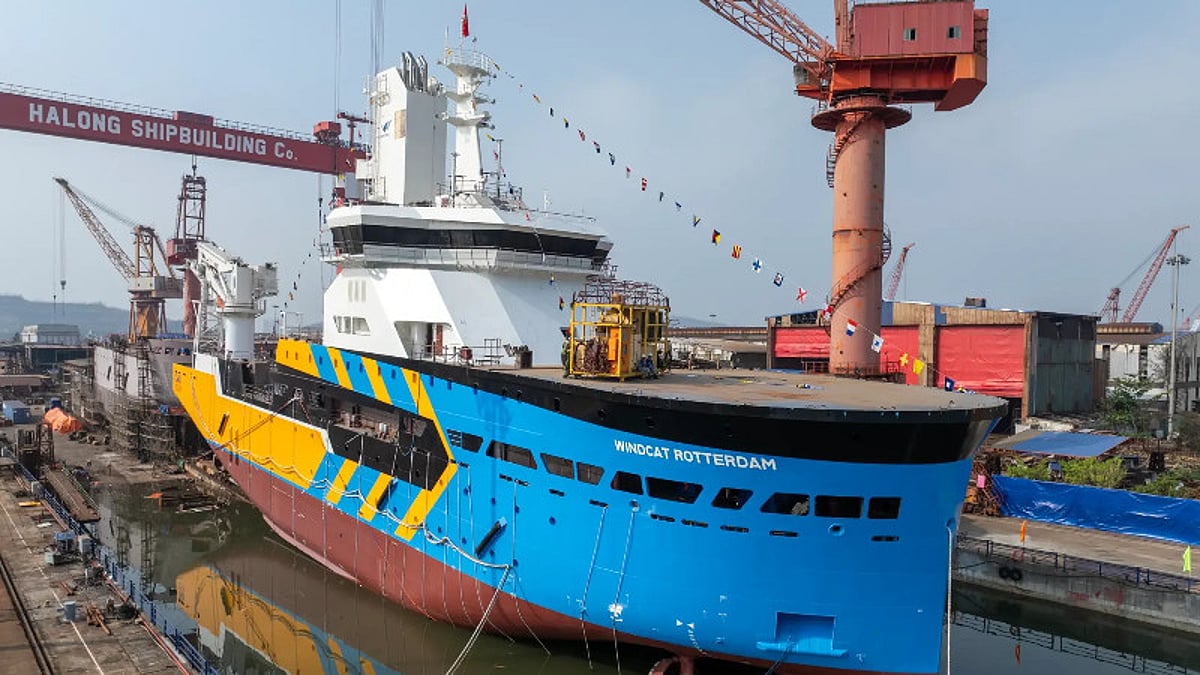 Windcat Offshore's First Hydrogen-Powered CSOV Launched by Ha Long ...