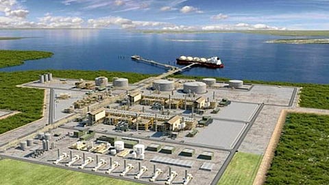 Artist's impression of TotalEnergies' Mozambique LNG facility. 