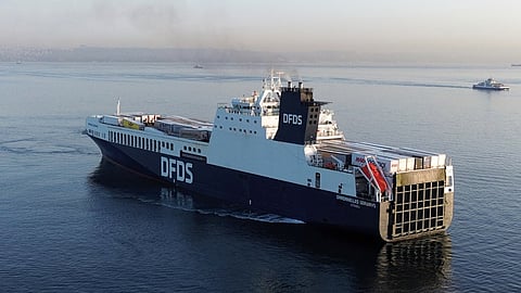 A DFDS Ro-Ro vessel