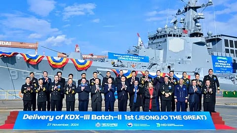 ROKS Jeongjo the Great delivery ceremony, November 27, 2024