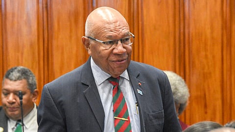 Fiji Prime Minister Sitiveni Rabuka
