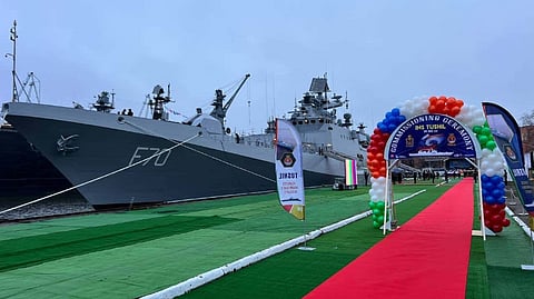 INS Tushil commissioning ceremony in Kaliningrad