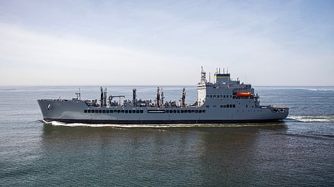 The John Lewis-class fleet replenishment oiler USNS Robert F. Kennedy