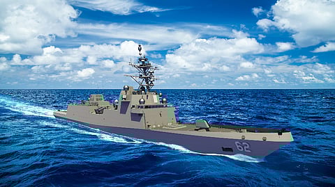 Rendering of a Constellation-class frigate