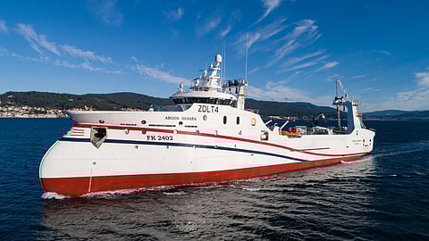 Argos Berbes – Squid freezer trawler built for Falklands Islands waters