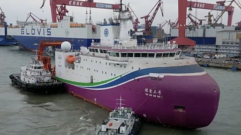 Tansuo San following completion of sea trials
