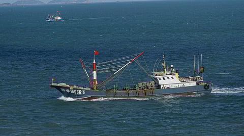 Un barco pesquero chino (foto representativa solamente)