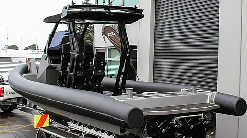King Watercraft’s hydrogen electric chase boat prototype H2Ocean