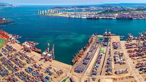 Major Chinese port hit by congestion ahead of holiday, Trump tariff threat