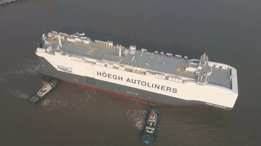 Hoegh Autoliners takes delivery of third car carrier in series