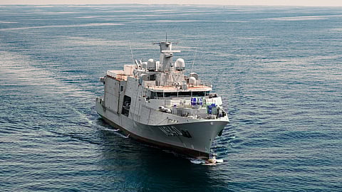 Oostende – Belgian Navy's new mothership for unmanned minehunting craft