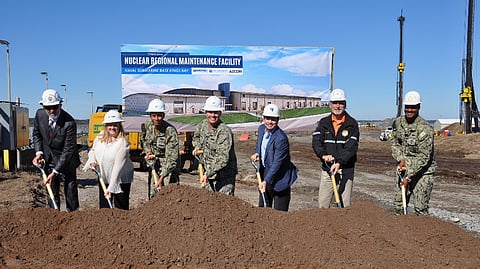 Groundbreaking ceremony for the Nuclear Regional Maintenance Department at Naval Submarine Base Kings Bay, Georgia