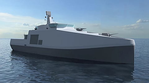 Rendering of a Perkunas project patrol vessel