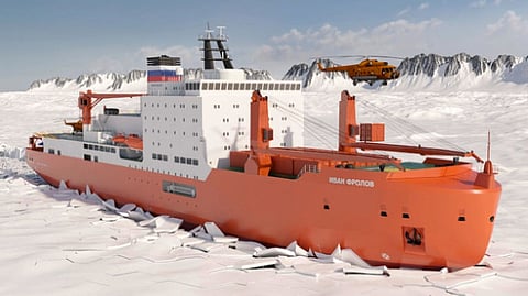 Russian icebreaking research ship Ivan Frolov to sail on first Antarctic voyage in 2029