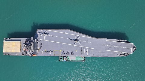 PHOTOS | Iran's drone mothership takes to the water