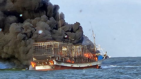 Six missing after fire ignites on fishing boat off southwestern South Korea