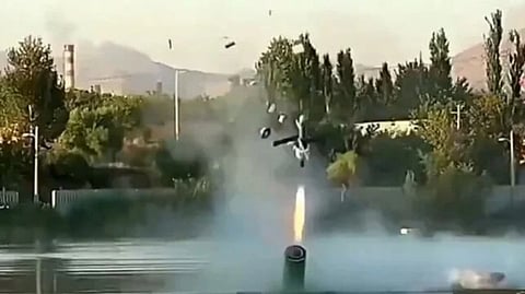 Iran releases footage of launch of purported suicide drone from submarine