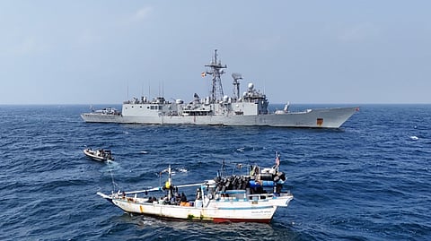 EU naval forces secure hijacked fishing boat off Somalia