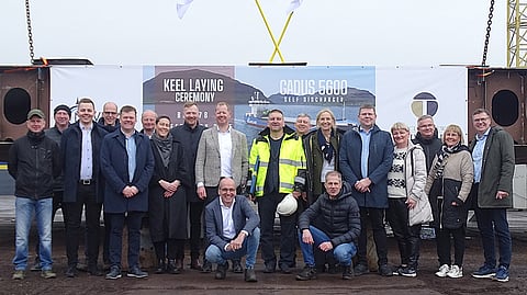 Keel laid for new dry cargo vessel for Faroe Islands' Navigare Shipping