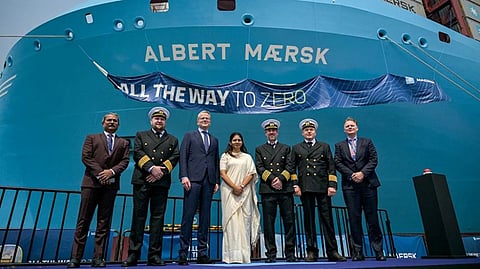 Maersk christens newest methanol-fuelled containership
