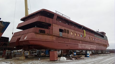New shallow-draught hospital ship under construction in Russia