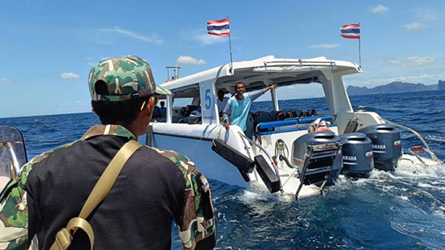 Tourists rescued from sinking speedboat off Thailand's west coast