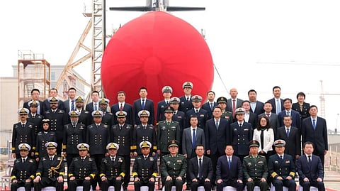 Chinese builder launches Pakistan Navy's second Hangor-class submarine