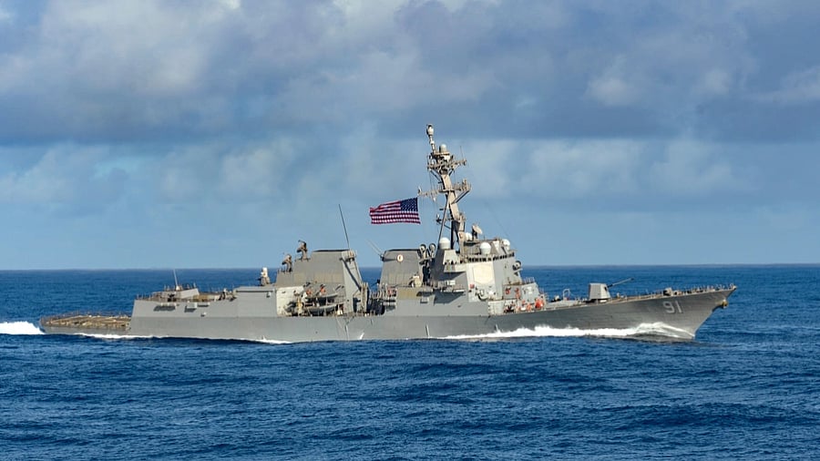 US Navy destroyer Pinckney participates in hypersonic missile defence ...