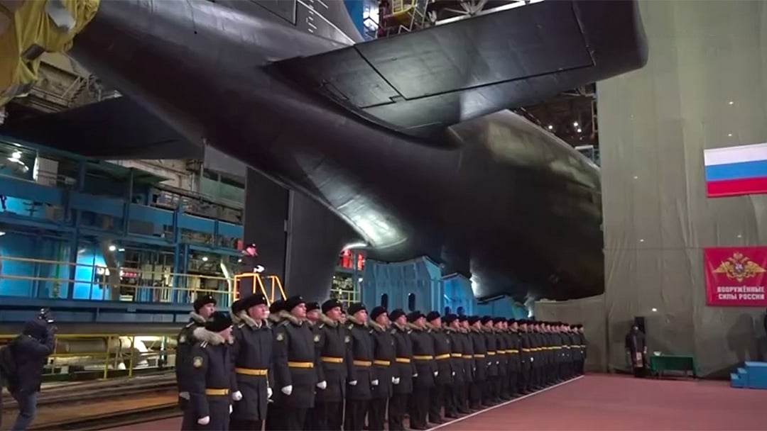 Launch of the nuclear submarine Perm at Sevmash ShipyardThe Kremlin