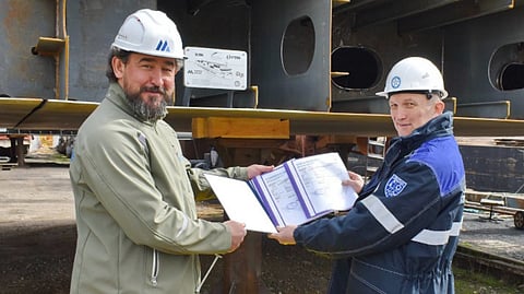 Russian yard lays keels of two new dry cargo ships