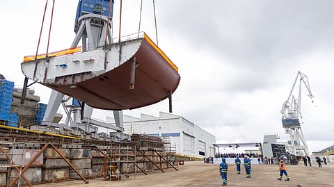 Keel laid for Spanish Navy's second F110-class frigate, first steel cut for third ship