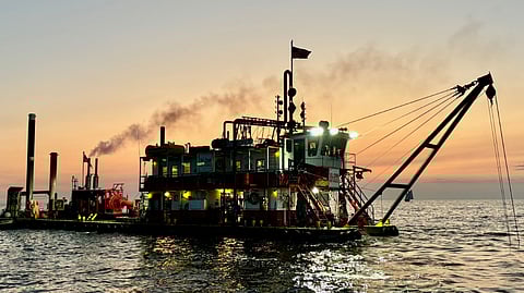 US Army Corps of Engineers dredger