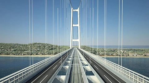 Proposed bridge over the Strait of Messina