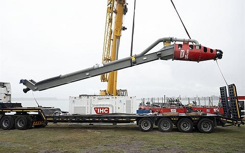 The components of a new dredger for Zeekoevlei in the False Bay Nature Reserve are now being assembled.