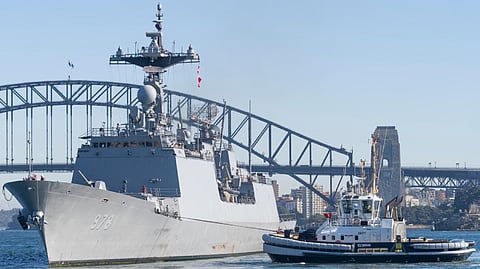 Republic of Korea Navy destroyer ROKS Wang Geon Fleet Base East Sydney