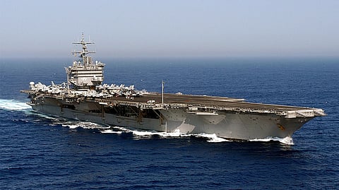 The US Navy aircraft carrier USS Enterprise (CVN-65)