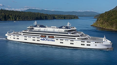 Artist's impression of a hybrid ferry