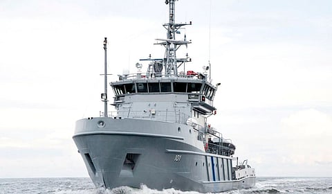 Kindral Kurvits, a multi-purpose vessel built by Summa Defence unit Tyovene