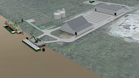 Concept render of Ashland City River Port project