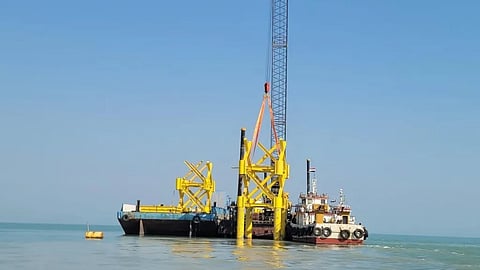 Dredging operation at Al Faw Grand Port