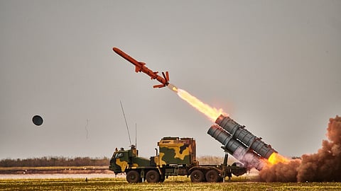 Ukrainian Neptune anti-ship missile launch